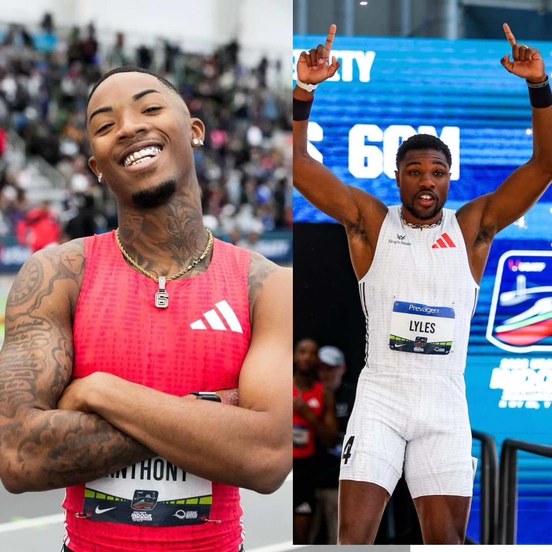 Jordan Anthony outruns Noah Lyles, field for 60-meter national indoor crown