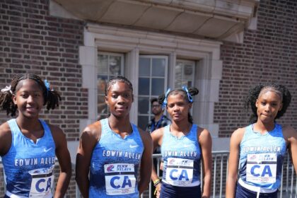Edwin Allen 4x4 team at Penn Relays 2026