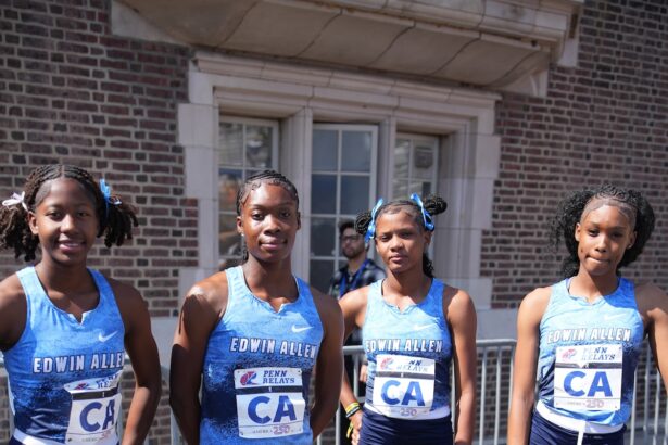 Edwin Allen 4x4 team at Penn Relays 2026
