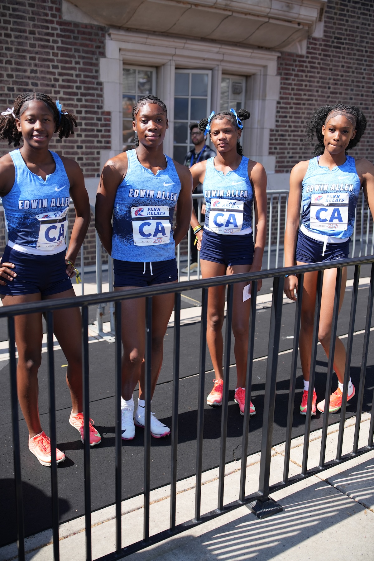 Edwin Allen 4x4 team at Penn Relays 2026