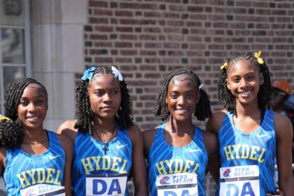 Hydel 4x4 team at Penn Relays 2026 - Puma East Coast International Showcase
