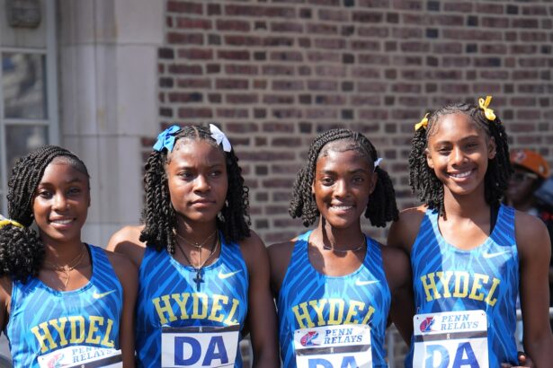 Hydel 4x4 team at Penn Relays 2026 - Puma East Coast International Showcase