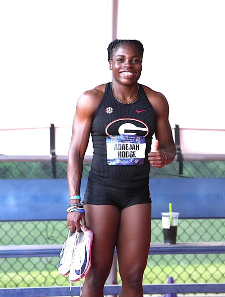 Adaejah Hodge produced a stunning 10.63 in the women’s 100m prelims at the NCAA Outdoor Championships, breaking the collegiate and meet records at Hayward Field.