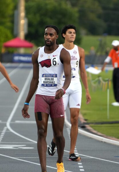 Rivaldo Marshall at the NCAA Track and Field Championships Eugene NCAA D1 Championships