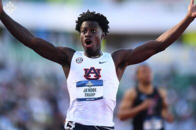 Ja’Kobe Tharp Breaks 110m Hurdles World Record at NCAA Championships With 12.75
